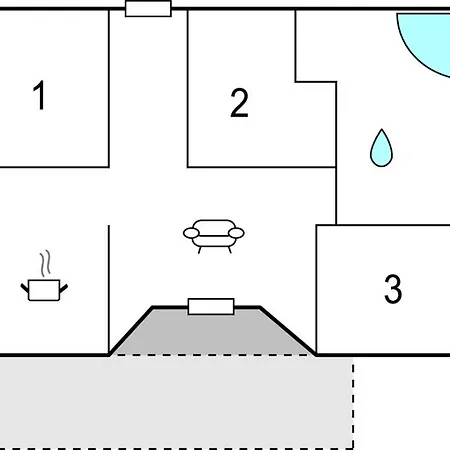 4 Bedroom Lovely In Norre Nebel 別荘 *